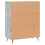 VidaXL (concrete grey) vidaXL Sideboard Storage Cabinet Cupboard Buffet Side Cabinet Engineered Wood 8