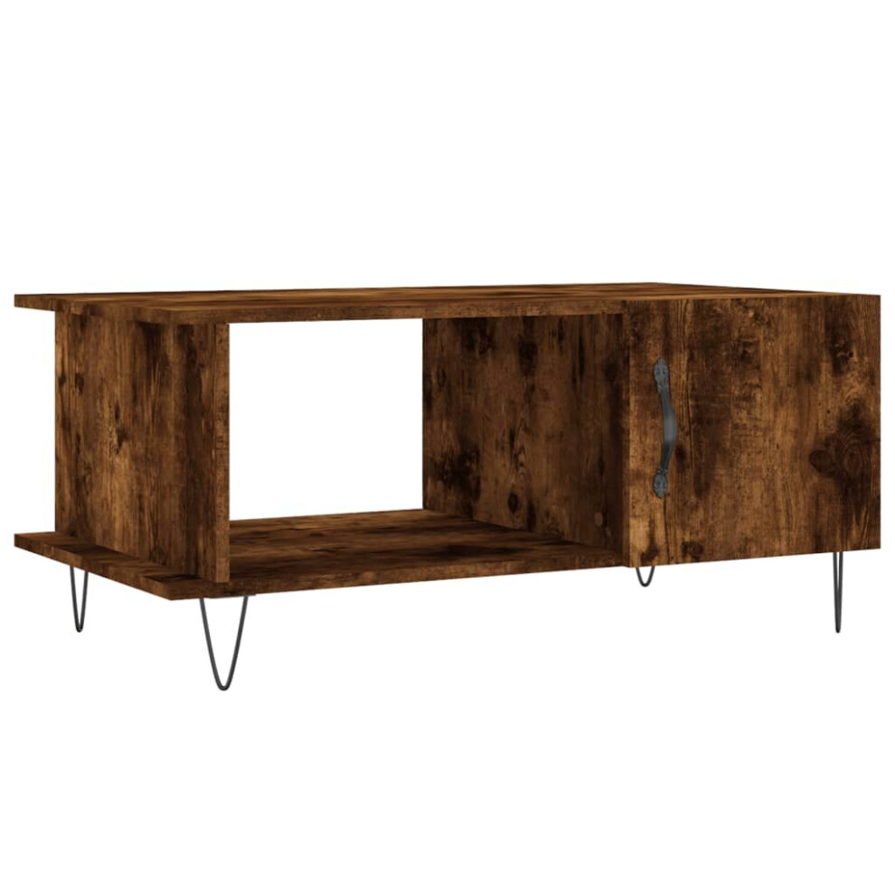 Vidaxl (Smoked Oak) Coffee Table Side Table Sofa Couch Table Grey Sonoma Engineered Wood