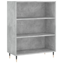(concrete grey) vidaXL Bookcase Storage Cabinet Sideboard Bookshelf Book Rack Engineered Wood