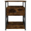 VidaXL (smoked oak) vidaXL Bedside Cabinet Bedside Table Side Table Brown Oak Engineered Wood 5