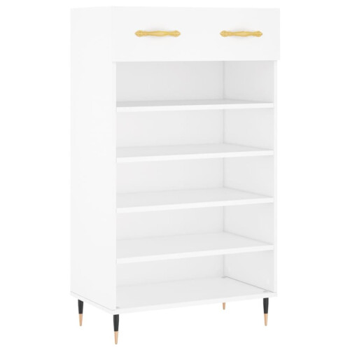 (white) vidaXL Shoe Cabinet Shoe Cupboard Shoe Storage Grey Sonoma Engineered Wood