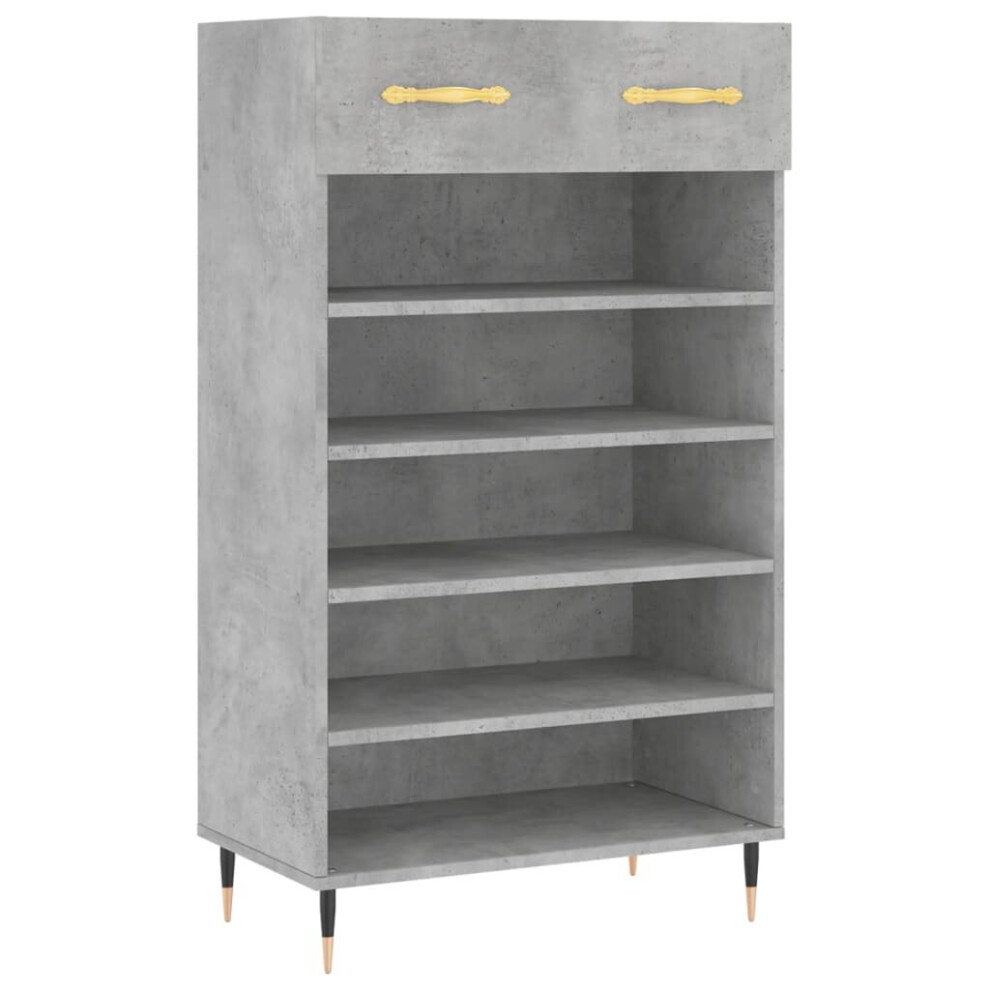 (concrete grey) vidaXL Shoe Cabinet Shoe Cupboard Shoe Storage Grey Sonoma Engineered Wood