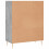 VidaXL (concrete grey) vidaXL Bookcase Sideboard Storage Unit Bookshelf Sonoma Oak Engineered Wood 6