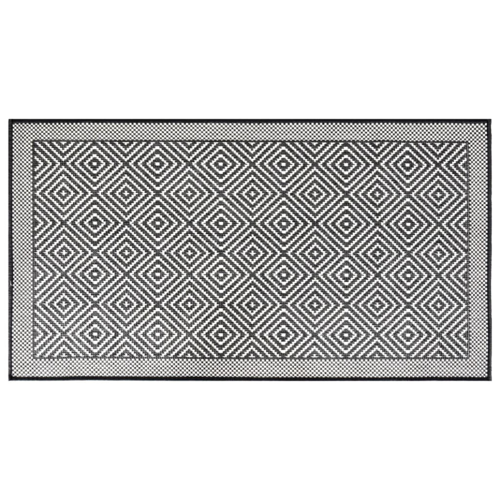 (grey, 80 x 150 cm) vidaXL Outdoor Rug Floor Carpet Door Mat Washable Floor Rug Reversible Design