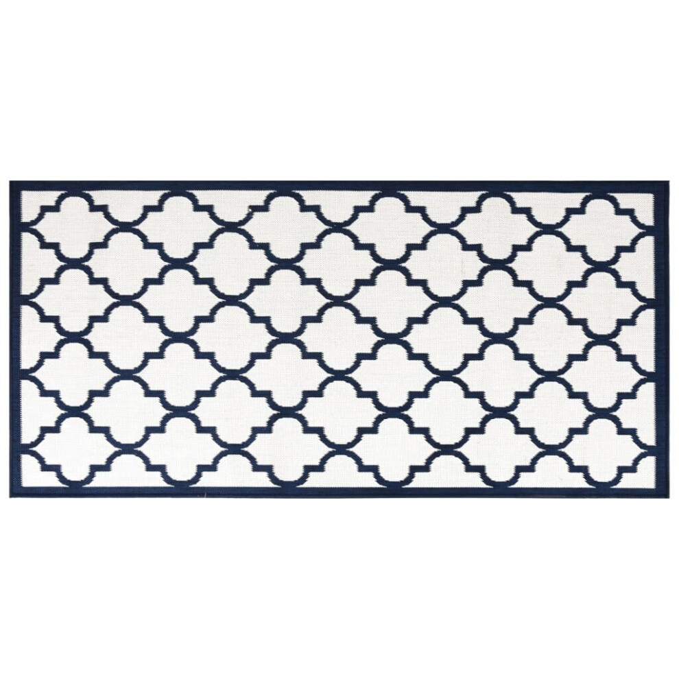 (blue, 80 x 150 cm) vidaXL Outdoor Rug Floor Carpet Door Mat Washable Floor Rug Reversible Design