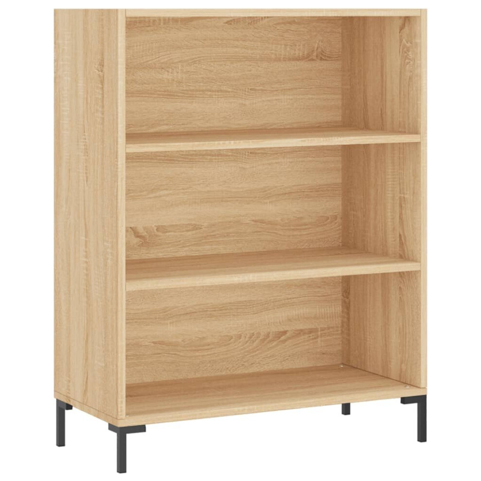 (sonoma oak) vidaXL Bookcase Display Cabinet Sideboard Bookshelf Brown Oak Engineered Wood