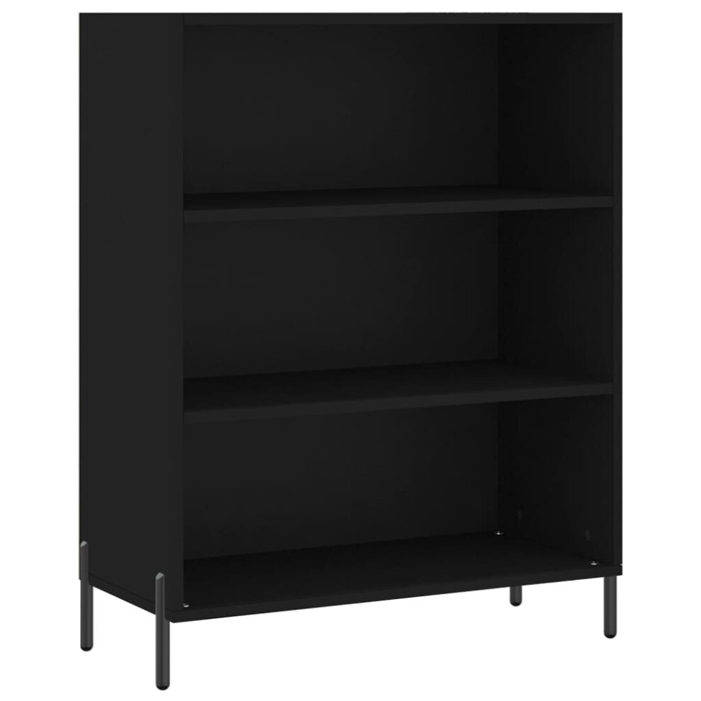 Vidaxl (Black) Shelf Cabinet Bookcase Side Cabinet Storage Bookshelf Engineered Wood White,Black