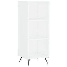 (white) vidaXL Shelf Cabinet Bookcase Side Cabinet Storage Bookshelf Engineered Wood