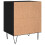 VidaXL (black, 2 pcs) vidaXL Bedside Cabinets Nightstand Bedside Table Bed Cabinet Engineered Wood 7