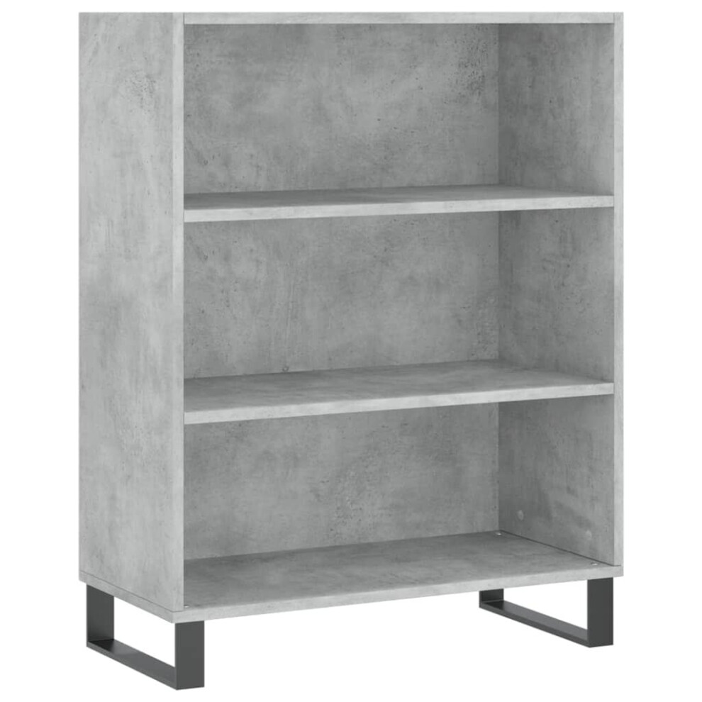 Vidaxl (Concrete ) Shelf Cabinet Bookcase Display Shelf Concrete Engineered Wood Grey
