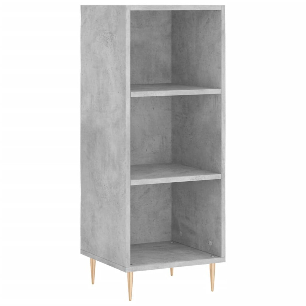 Vidaxl (Concrete ) Sideboard Highboard Cupboard Side Cabinet Smoked Oak Engineered Wood Grey