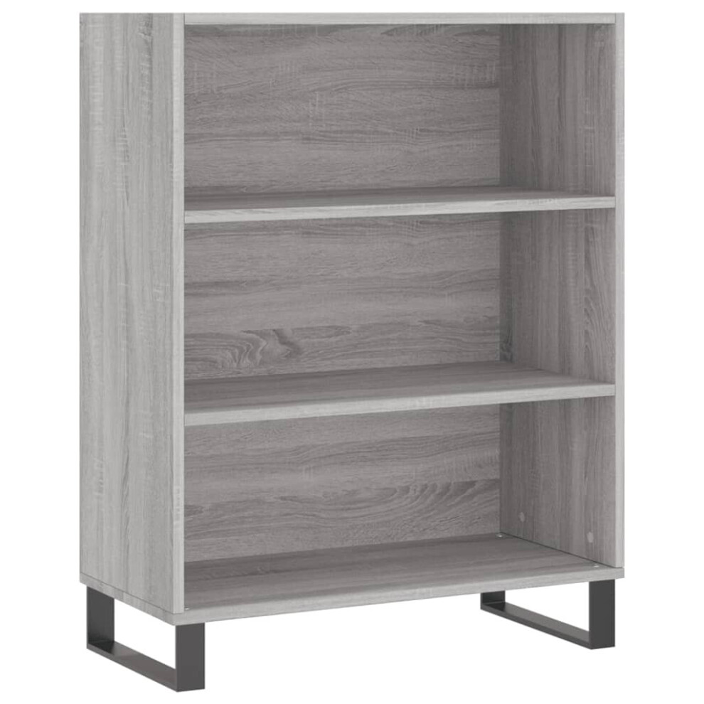 (grey sonoma) vidaxL Shelf Cabinet Bookcase Display Shelf Concrete Grey Engineered Wood