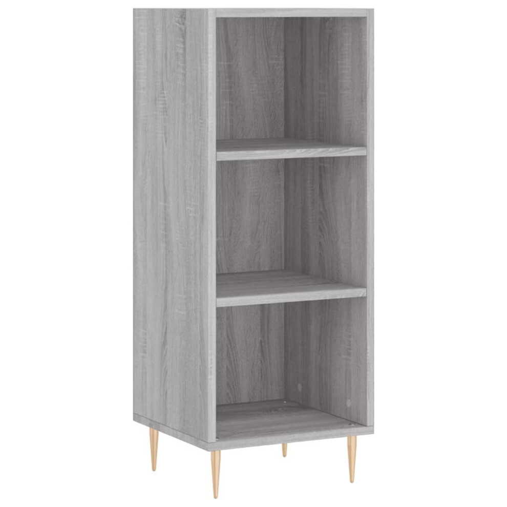 Vidaxl (Grey Sonoma) Sideboard Highboard Cupboard Side Cabinet Smoked Oak Engineered Wood