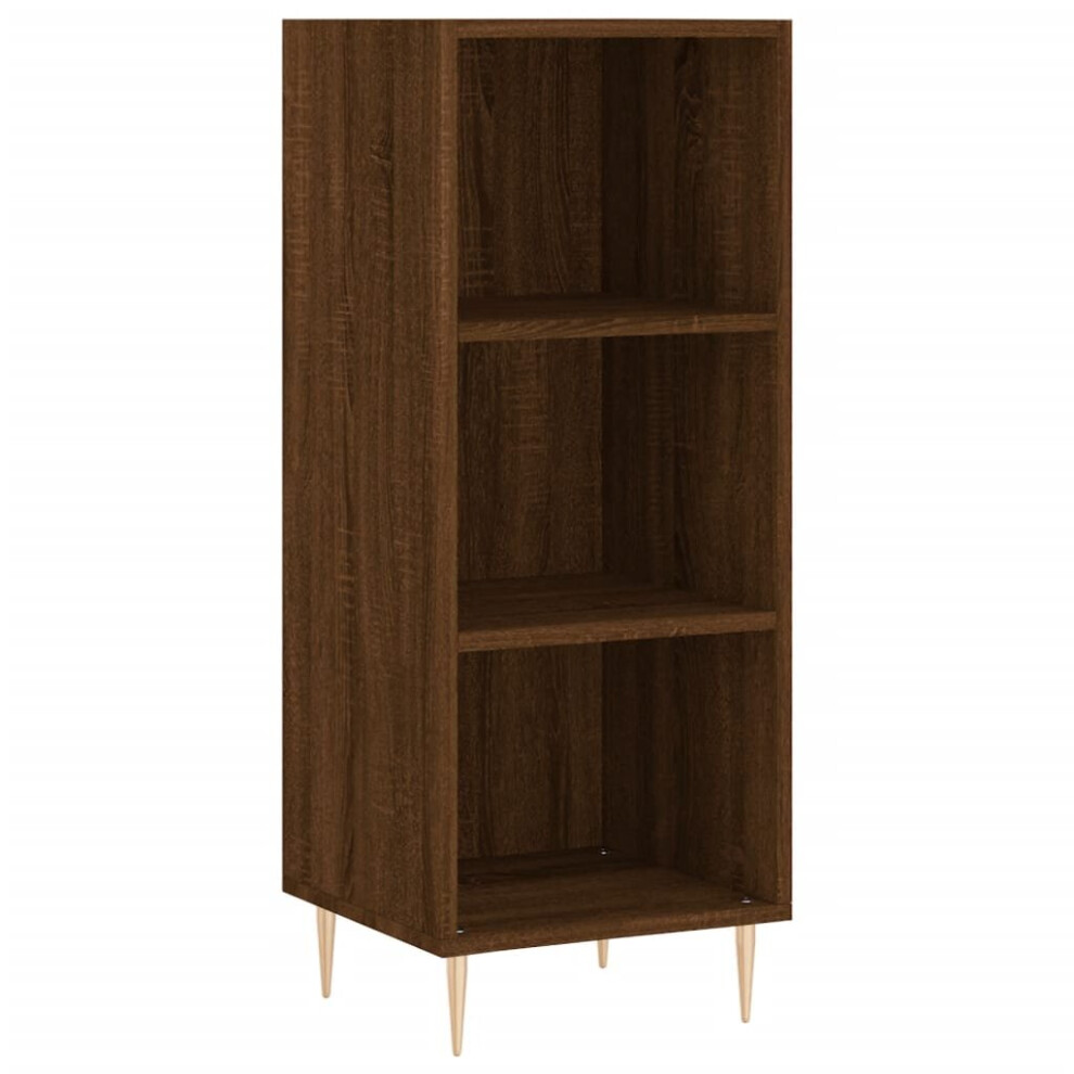 (brown oak) vidaXL Sideboard Highboard Cupboard Side Cabinet Smoked Oak Engineered Wood