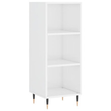 (high gloss white) vidaXL Sideboard Highboard Cupboard Side Cabinet Concrete Grey Engineered Wood