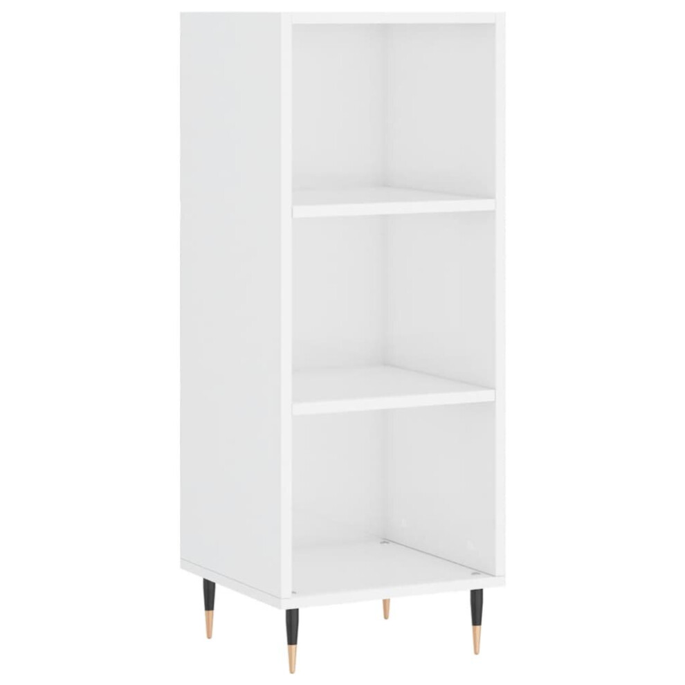 Vidaxl (High Gloss White) Sideboard Highboard Cupboard Side Cabinet Concrete Grey Engineered Wood