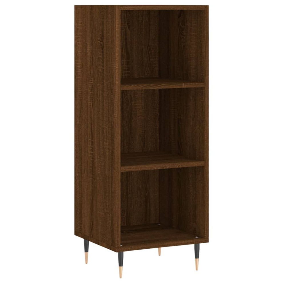 (brown oak) vidaXL Sideboard Highboard Cupboard Side Cabinet Concrete Grey Engineered Wood