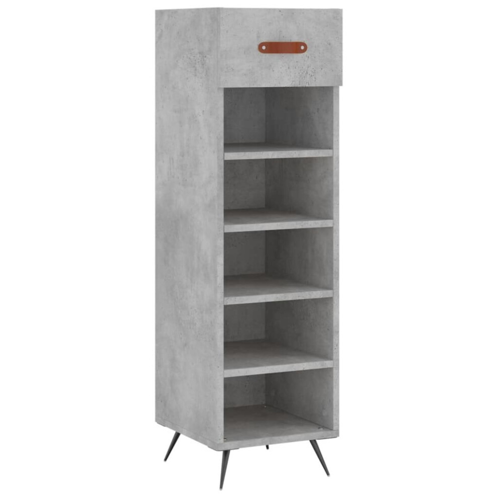 (concrete grey) vidaXL Shoe Cabinet Shoe Cupboard Shoe Storage Grey Sonoma Engineered Wood