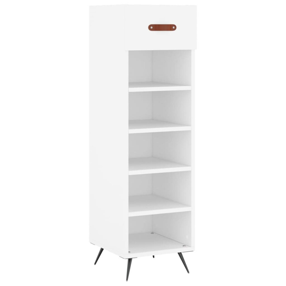 (white) vidaXL Shoe Cabinet Shoe Cupboard Shoe Storage Grey Sonoma Engineered Wood