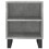VidaXL (concrete grey, 2 pcs) vidaXL Bedside Cabinet Bed Table Nightstand Side Table Black Engineered Wood 5