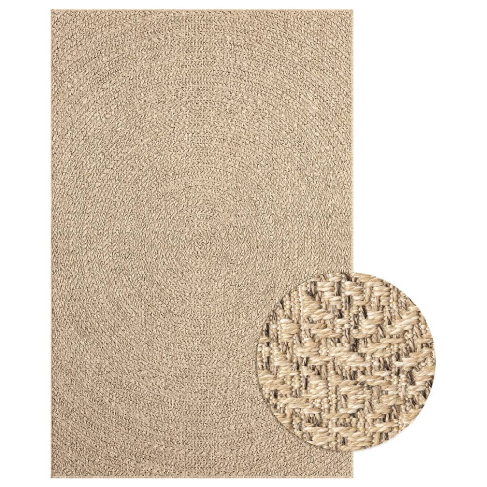 (200 x 290 cm, round) vidaXL Rug Floor Carpet for Indoor and Outdoor Door Mat Kitchen Rug Jute Look