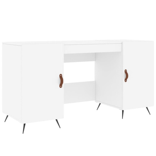 VidaXL (white) vidaXL Desk Computer Desk Writing Table Office Table Work Desk Engineered Wood