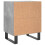 VidaXL (concrete grey, 2 pcs) vidaXL Bedside Cabinet Bed Table Nightstand Side Table Black Engineered Wood 7