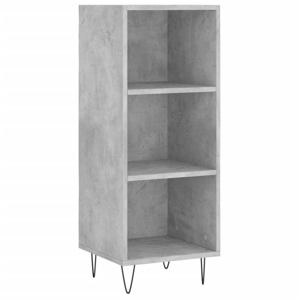 (concrete grey) vidaXL Sideboard Storage Cabinet Cupboard Side Cabinet White Engineered Wood