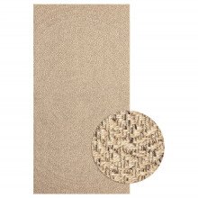 (80 x 150 cm, round) vidaXL Rug Floor Carpet for Indoor and Outdoor Door Mat Kitchen Rug Jute Look