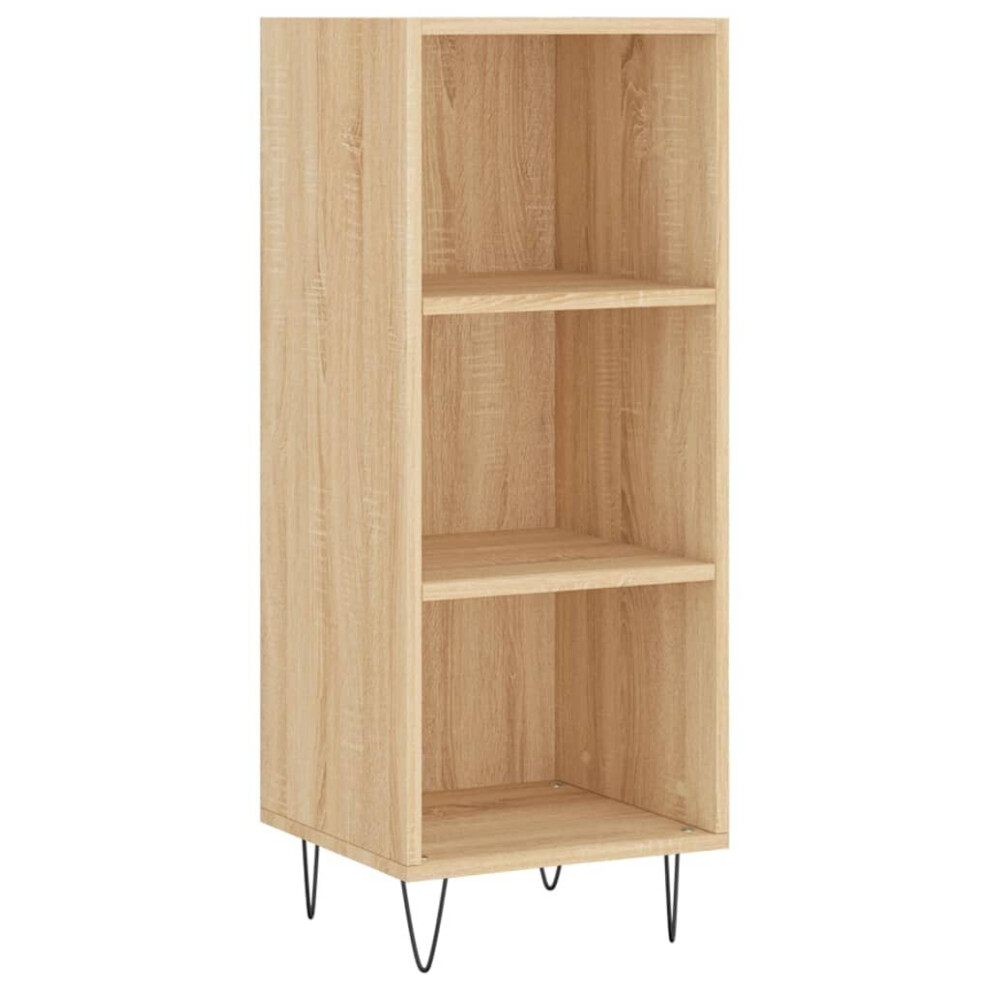 (sonoma oak) vidaXL Sideboard Storage Cabinet Cupboard Side Cabinet White Engineered Wood