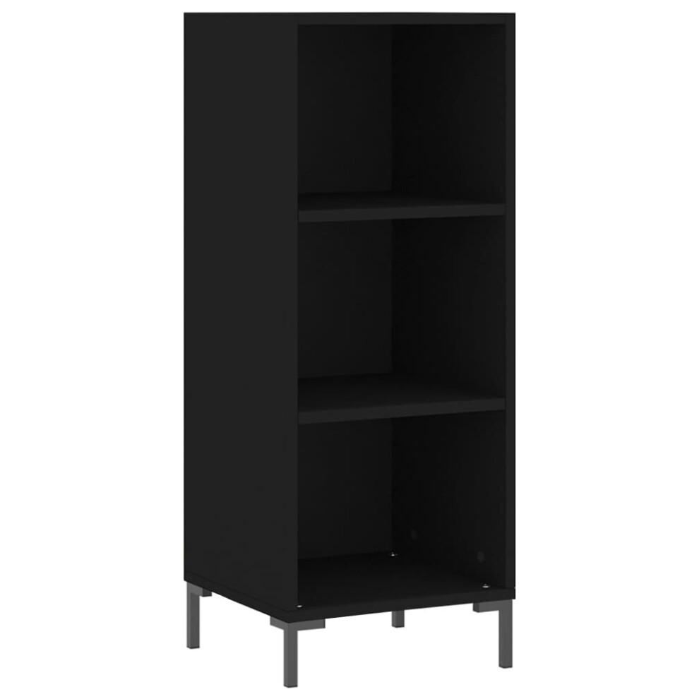 (black) vidaXL Sideboard Highboard Cupboard Side Cabinet Sonoma Oak Engineered Wood