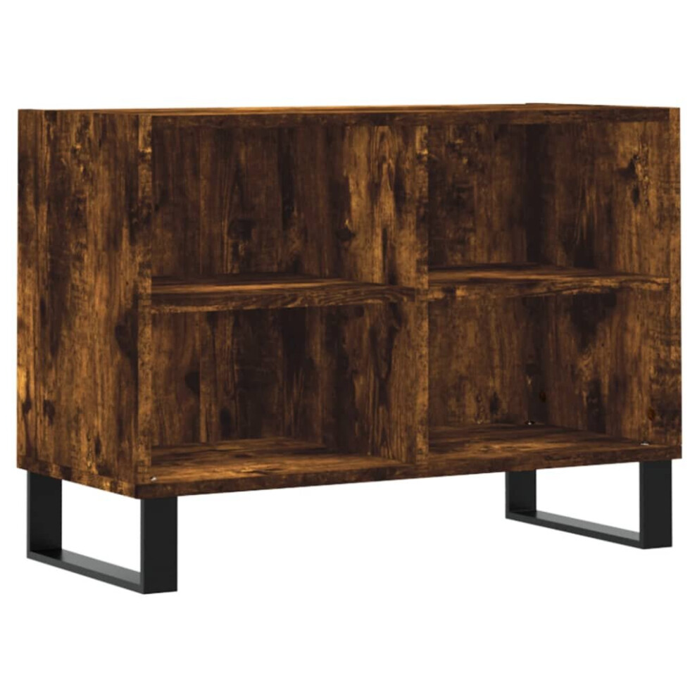 vidaXL TV Cabinet TV Unit Media Cabinet TV Stand Smoked Oak Engineered Wood