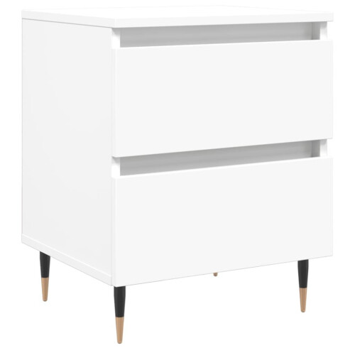 VidaXL (white, 1 pcs) vidaXL Bedside Cabinets Side Table Bedstand 2 pcs Grey Sonoma Engineered Wood