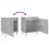 VidaXL (concrete grey, 2 pcs) vidaXL Bedside Cabinets Bedside Table 2 pcs High Gloss White Engineered Wood 9