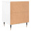 VidaXL (white, 1 pcs) vidaXL Bedside Cabinets Side Table Bedstand 2 pcs Grey Sonoma Engineered Wood 8
