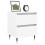 VidaXL (white, 1 pcs) vidaXL Bedside Cabinets Side Table Bedstand 2 pcs Grey Sonoma Engineered Wood 3