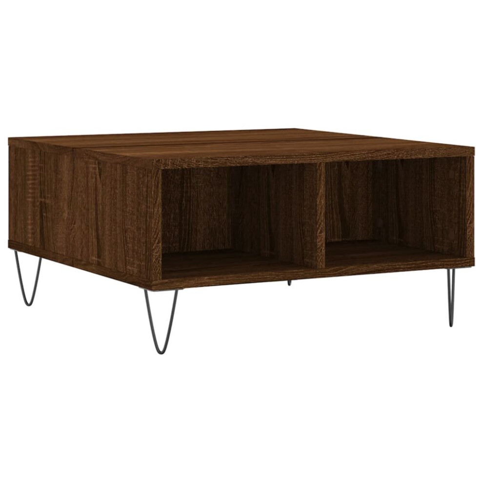 (brown oak) vidaXL Coffee Table Side Table Telephone Table Grey Sonoma Engineered Wood