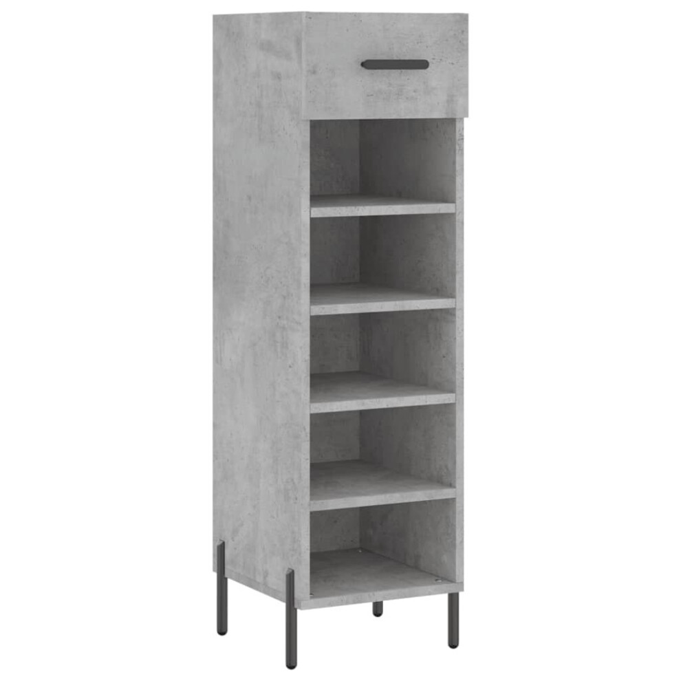 (concrete grey) vidaXL Shoe Cabinet Shoe Storage Shelf Shoe Rack Grey Sonoma Engineered Wood