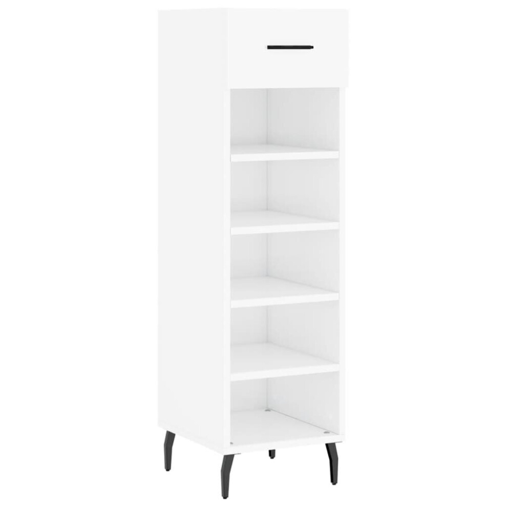 (high gloss white) vidaXL Shoe Cabinet Shoe Storage Shoe Rack High Gloss White Engineered Wood