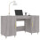 VidaXL (grey sonoma) vidaXL Desk Computer Desk Writing Table Office Work Desk White Engineered Wood 3