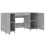 VidaXL (concrete grey) vidaXL Desk Computer Desk Writing Table Office Work Desk White Engineered Wood 5