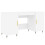 VidaXL (white) vidaXL Desk Computer Desk Writing Table Office Work Desk White Engineered Wood 1