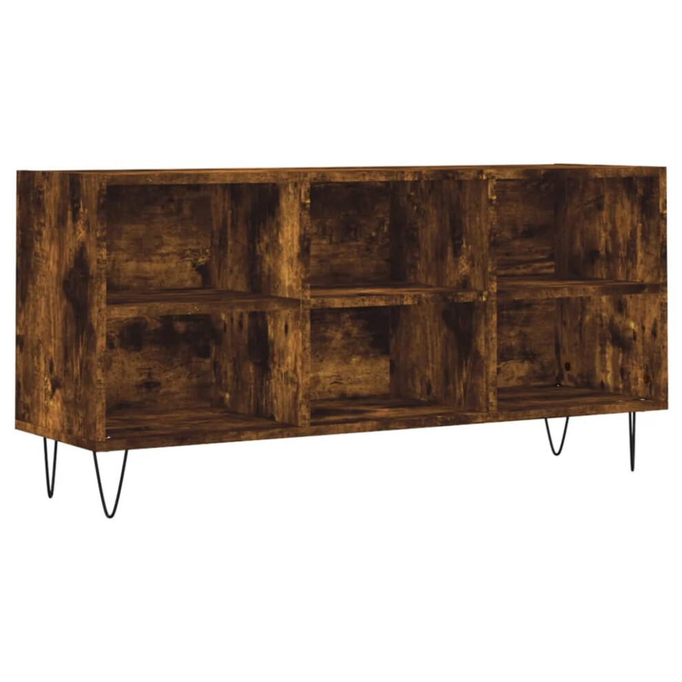 Vidaxl Tv Cabinet Tv Unit Media Cabinet Tv Stand Smoked Oak Engineered Wood