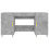 VidaXL (concrete grey) vidaXL Desk Computer Desk Writing Table Office Work Desk White Engineered Wood 6