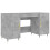 VidaXL (concrete grey) vidaXL Desk Computer Desk Writing Table Office Work Desk White Engineered Wood 2