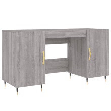 (grey sonoma) vidaXL Desk Computer Desk Writing Table Office Work Desk White Engineered Wood