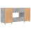 VidaXL (concrete grey) vidaXL Desk Computer Desk Writing Table Office Work Desk White Engineered Wood 8
