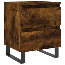 (smoked oak, 1 pcs) vidaXL Bedside Cabinets Side Table Nightstand 2 pcs Sonoma Oak Engineered Wood