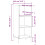 VidaXL (high gloss white) vidaXL Sideboard Storage Cabinet Cupboard Side Cabinet Black Engineered Wood 4