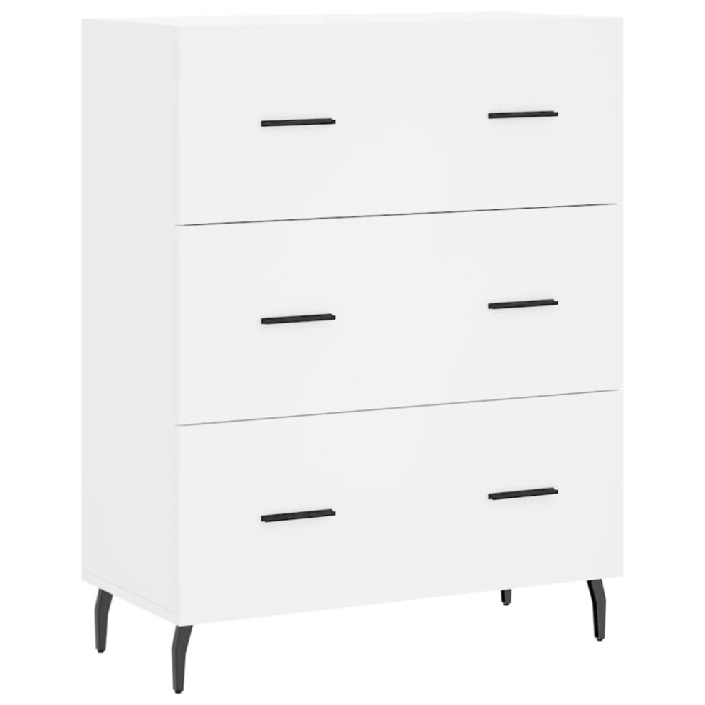 Vidaxl Sideboard Storage Cabinet Cupboard Side Cabinet Engineered Wood White